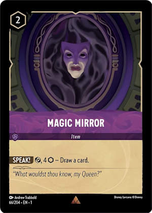 Magic Mirror card Disney Lorcana